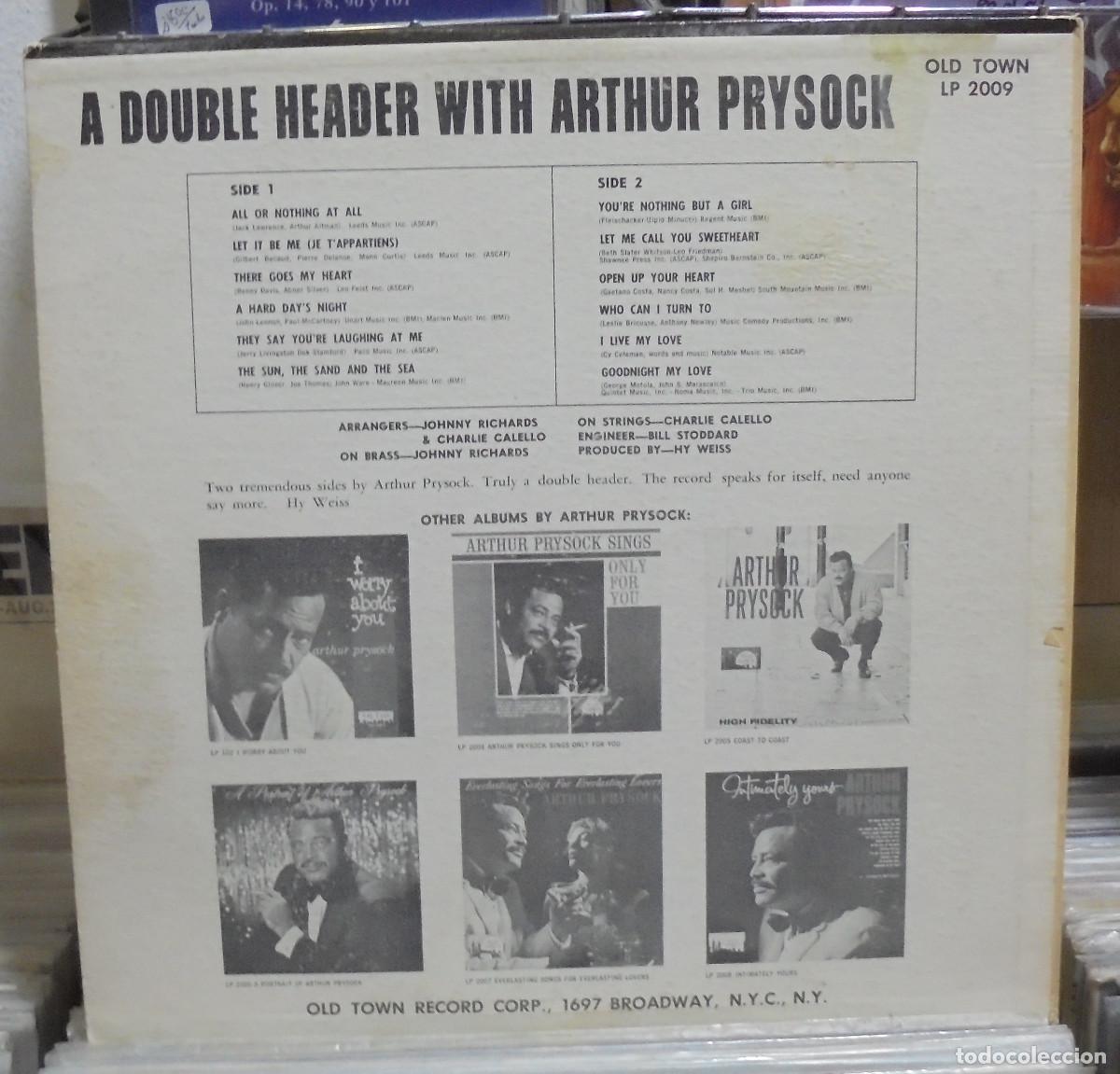 Discos de vinilo: A double header with Arthur Prysock. Old Town Records 1965 -- LP - Foto 2