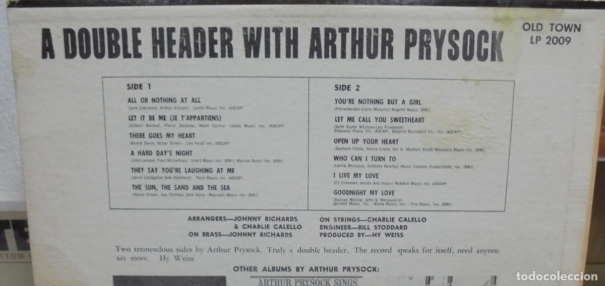 Discos de vinilo: A double header with Arthur Prysock. Old Town Records 1965 -- LP - Foto 3