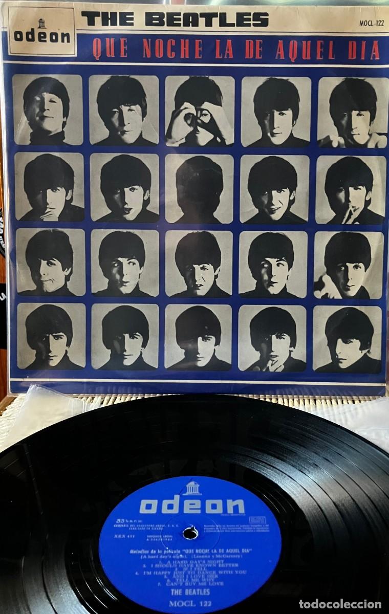 Discos de vinilo: THE BEATLES - QUE NOCHE LA DE AQUEL DIA, LP Spain 1964 mono 2&ordm; repress