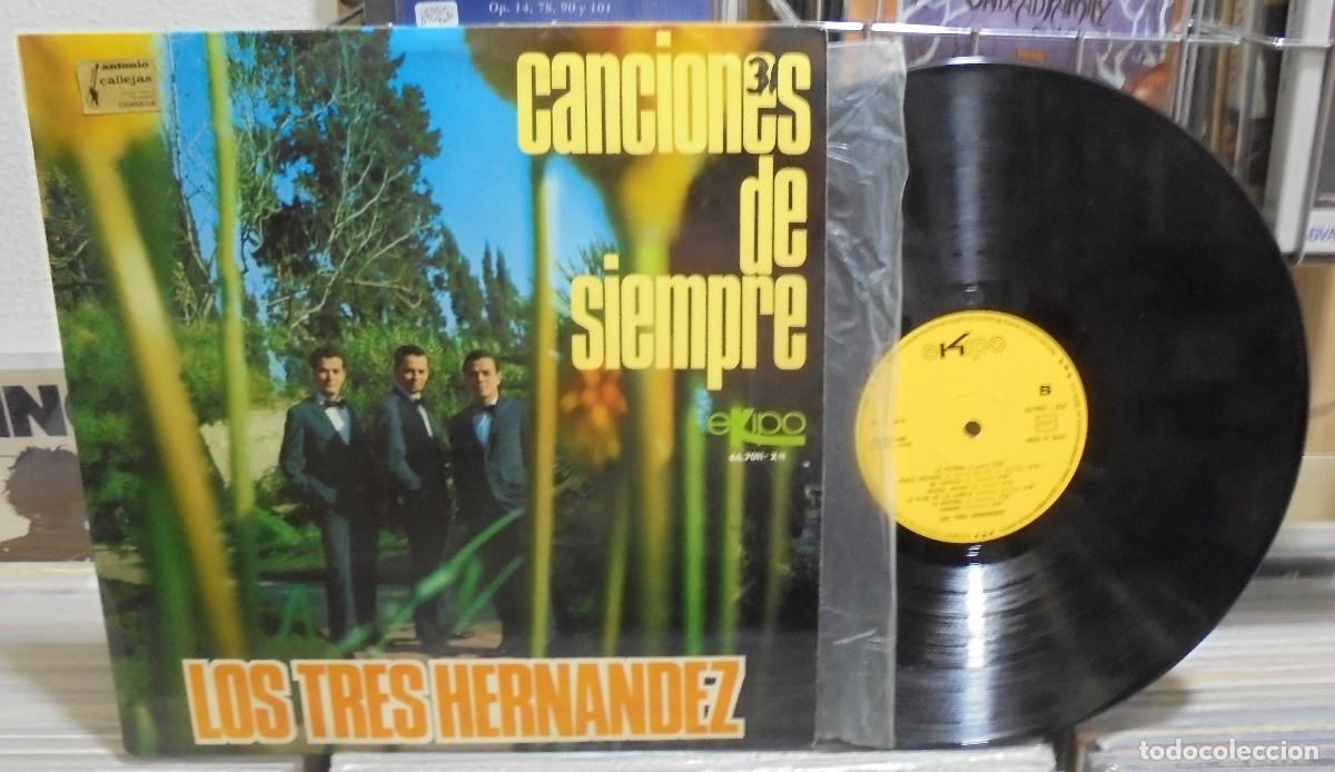 Discos de vinilo: Los tres Hernandez. Canciones de siempre. Ekipo 1966 -- LP
