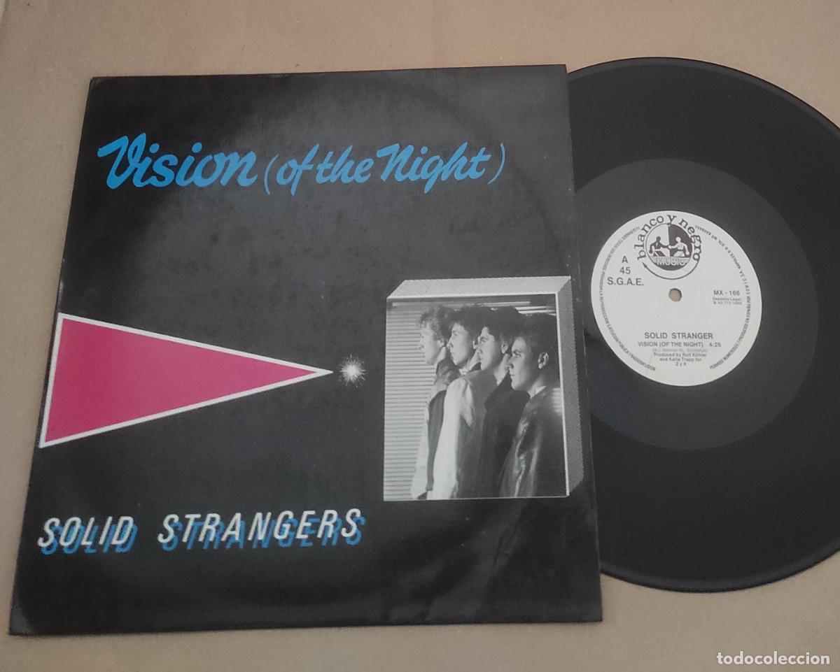 Discos de vinilo: Solid Strangers &ndash; Vision (Of The Night) / My Delight-MAXI-ESPA&Ntilde;A-