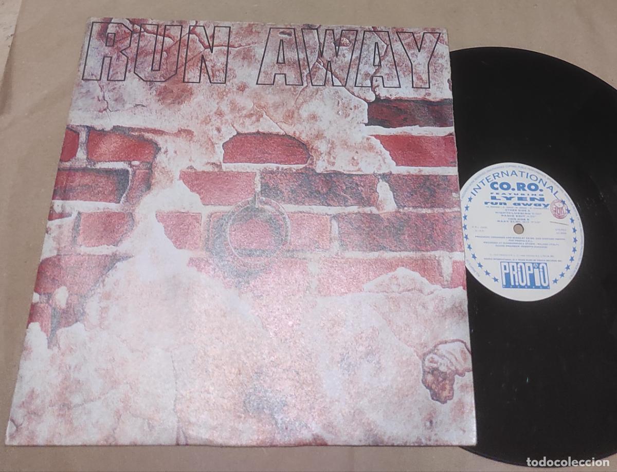 Discos de vinilo: CO.RO. Featuring Lyen &lrm;&ndash; Run Away-ITALIA-33 ⅓ RPM