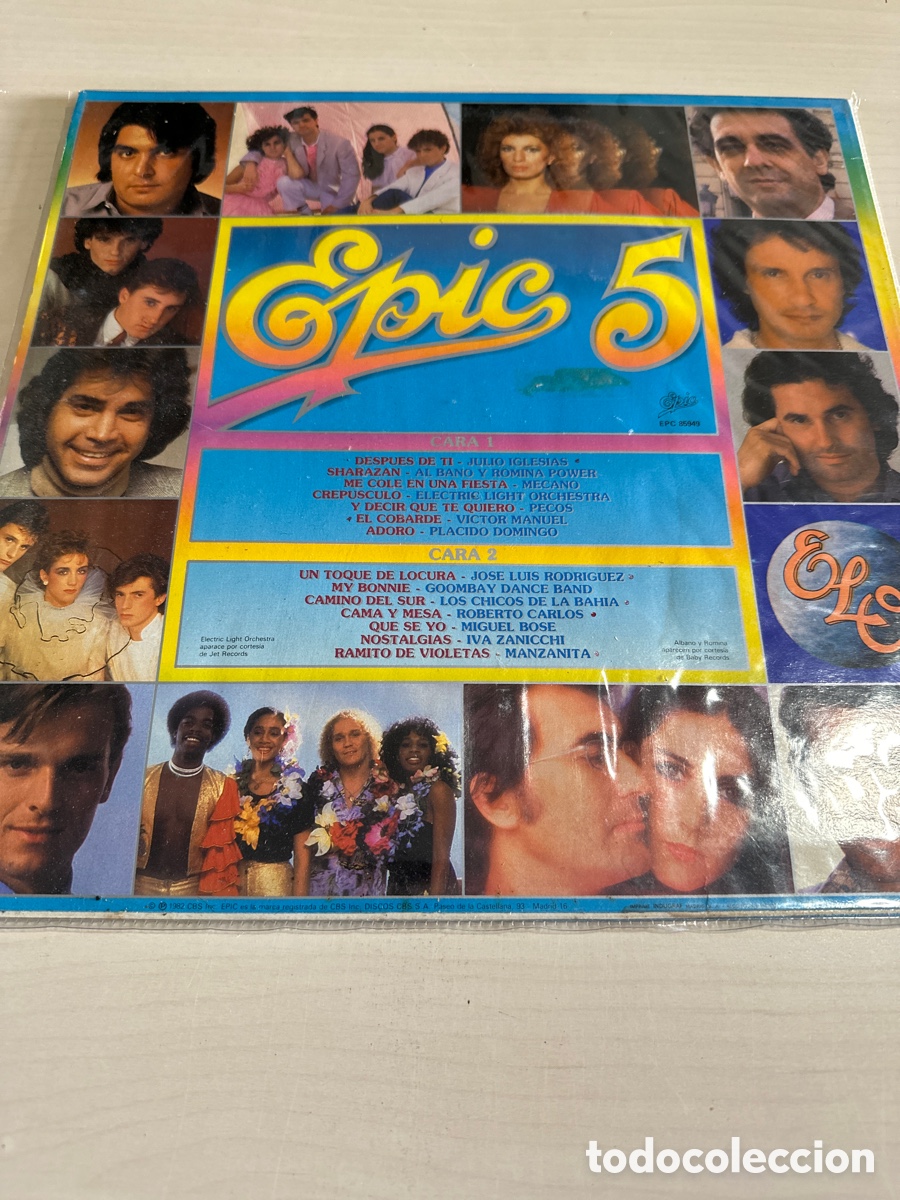 Discos de vinilo: VIN7559 epic 5 vinilo segunda mano - Foto 2