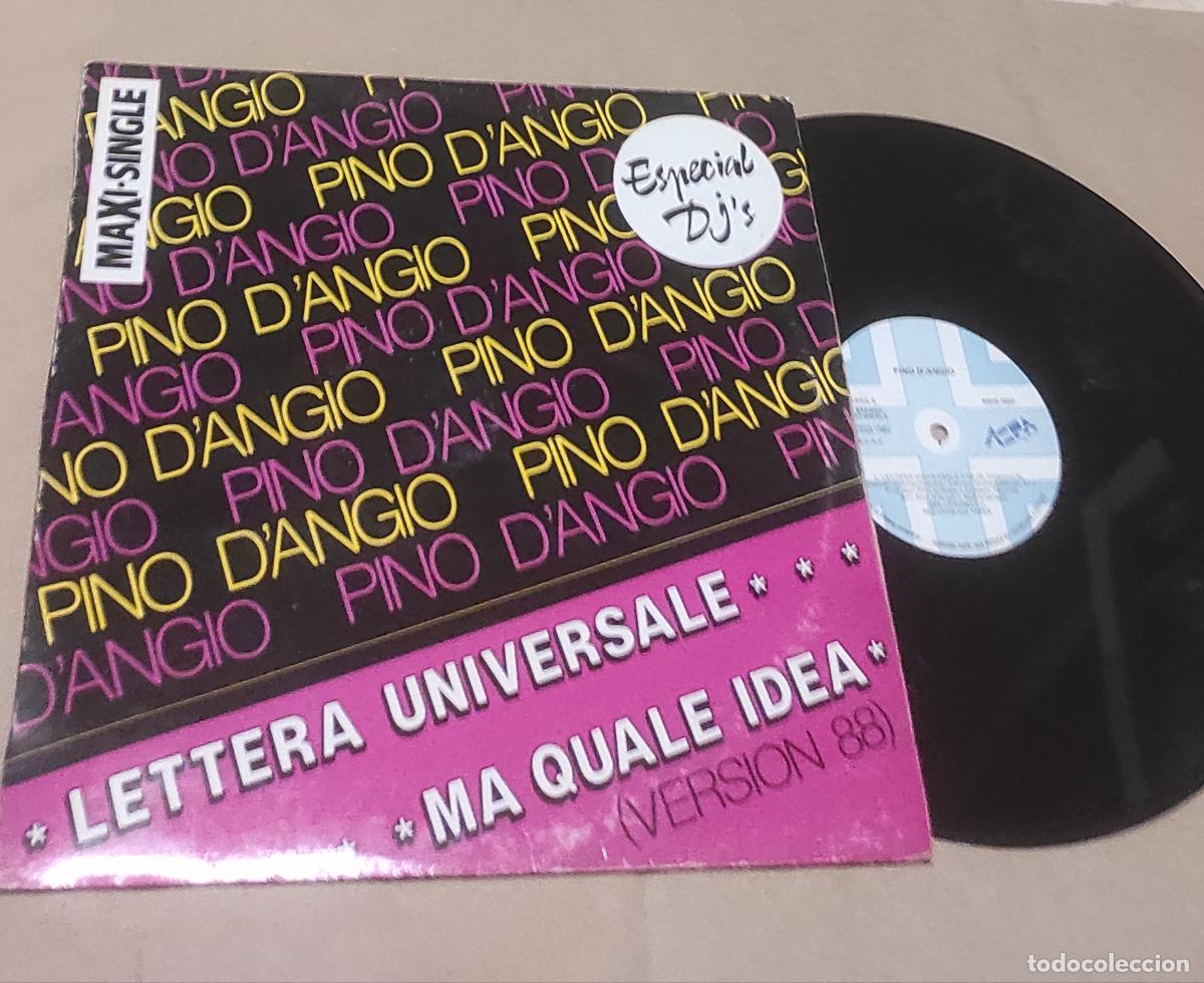 Discos de vinilo: Pino D'Angi&ograve; &ndash; Lettera Universale / Ma Quale Idea (Version 88)-MAXI-ESPA&Ntilde;A-