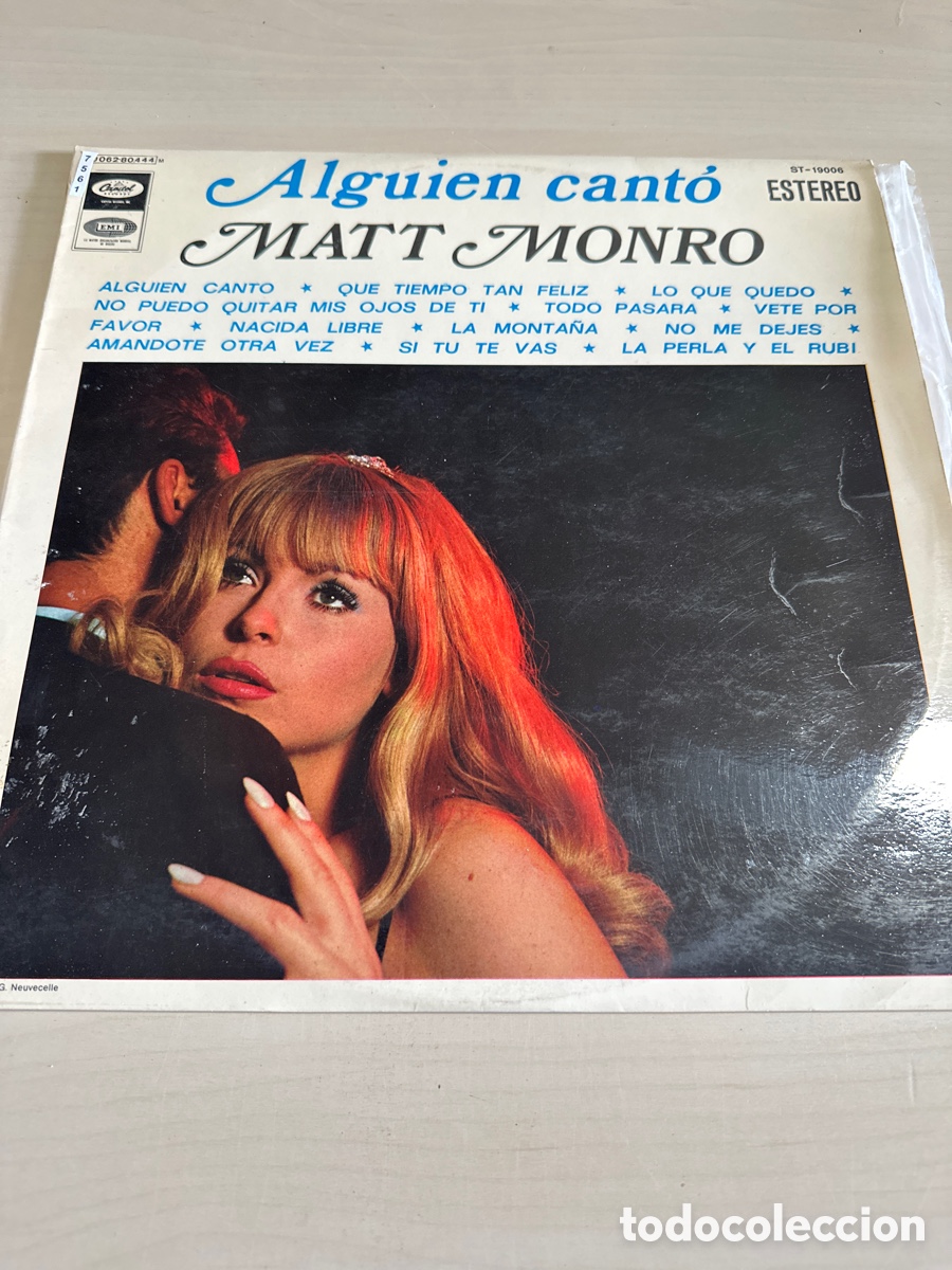 Discos de vinilo: VIN7561 alguien cant&oacute; Matt monro vinilo segunda mano