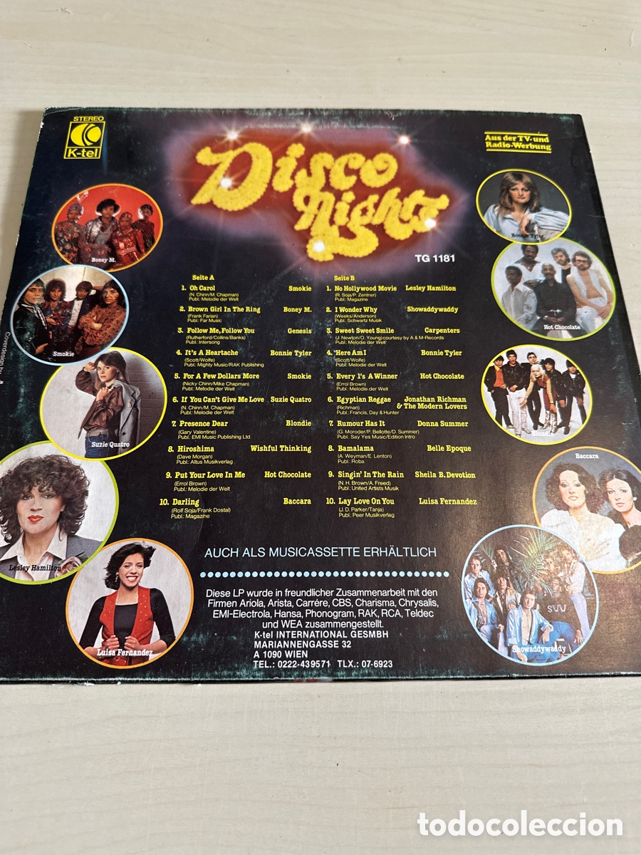 Discos de vinilo: VIN7567 disco night vinilo segunda mano - Foto 2