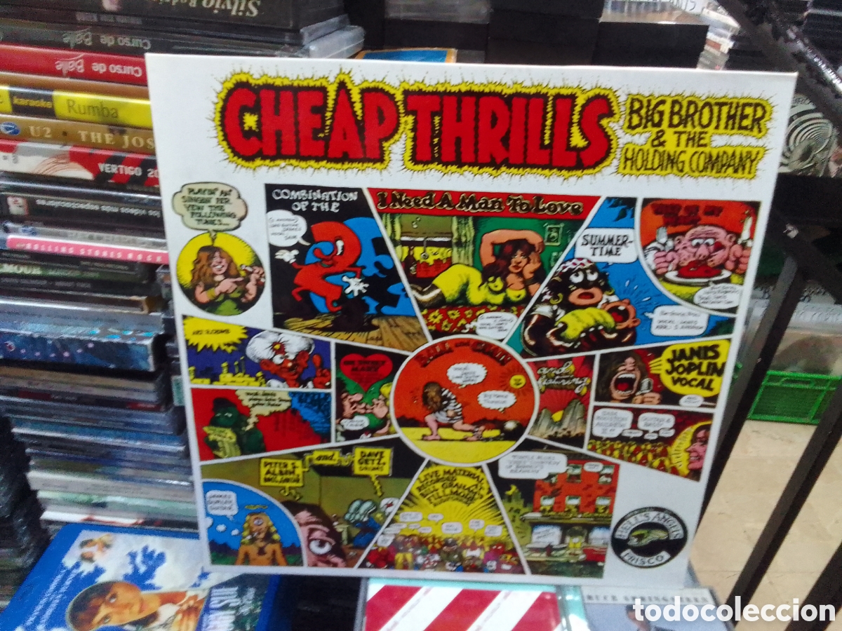 Discos de vinilo: Big brother and the holding company, cheap thrills, Janis Joplin