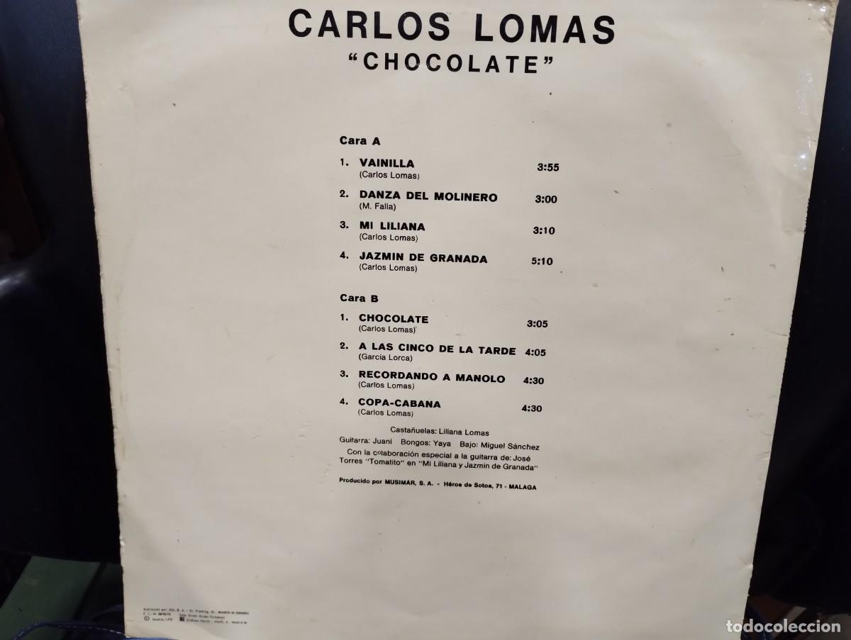 Discos de vinilo: Vinilo de Carlos Lomas &rdquo;Chocolate&rdquo; - Foto 2