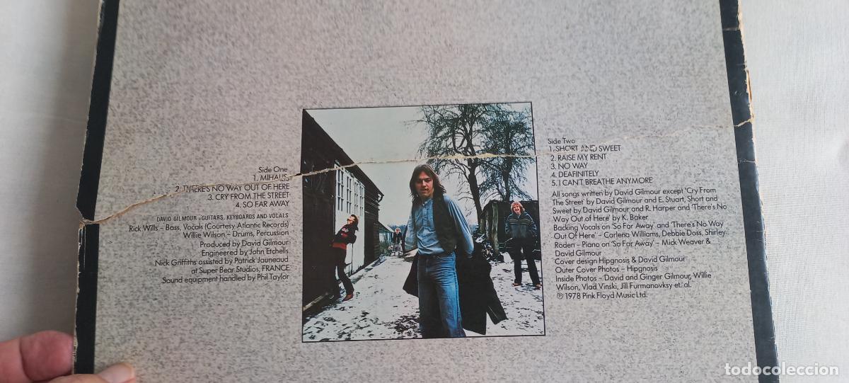 Discos de vinilo: David Gilmour &ndash; David Gilmour LP. Espa&ntilde;a 1978 Harvest &ndash; 10 C066-060774