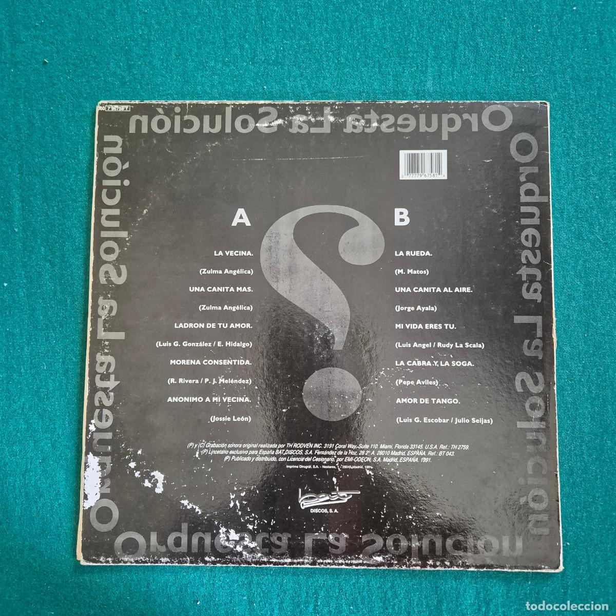 Discos de vinilo: Orquesta La Solucion &ndash; Grandes Exitos - Foto 2