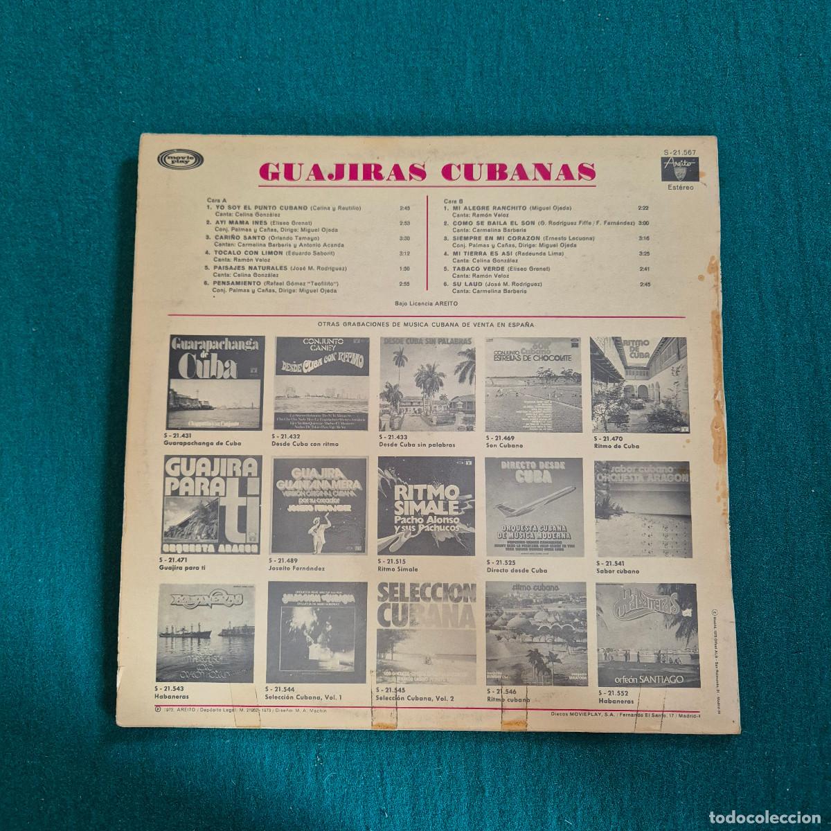 Discos de vinilo: Guajiras Cubanas &ndash; Guajiras Cubanas - Foto 2