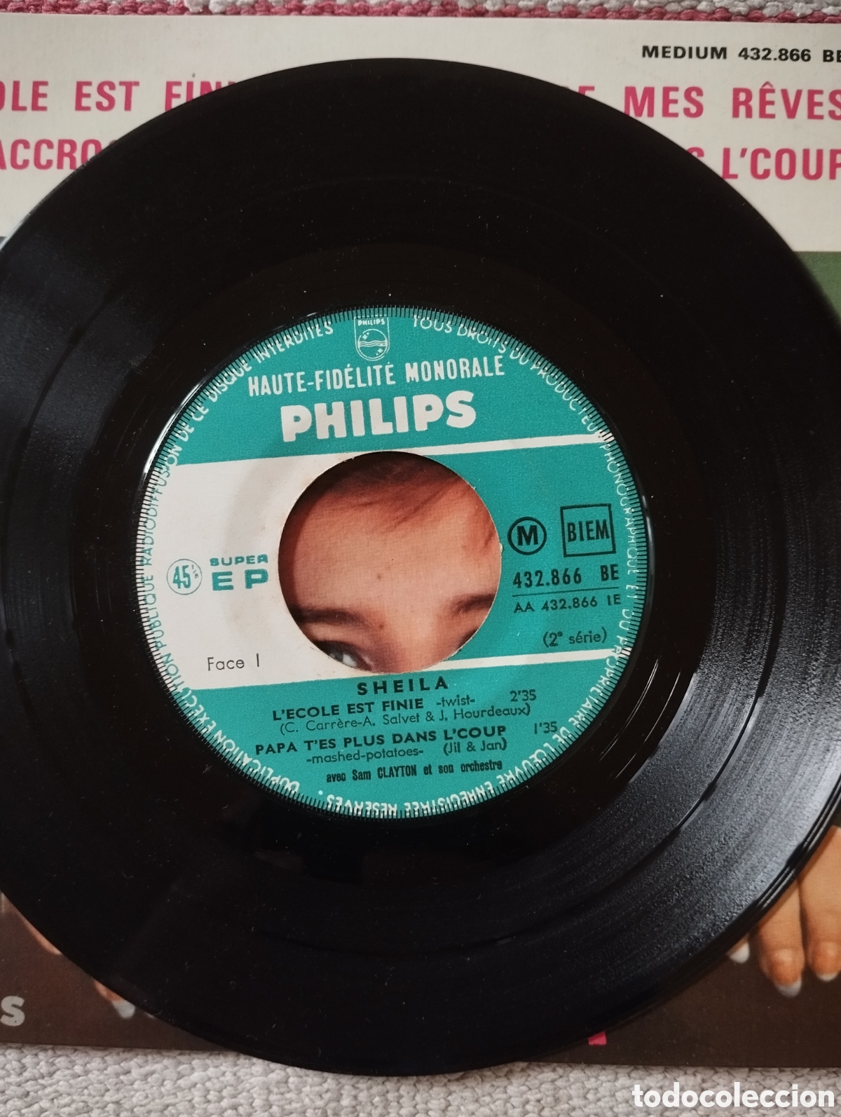 Discos de vinilo: Sheila - L&eacute;cole est finie - EP - Foto 5