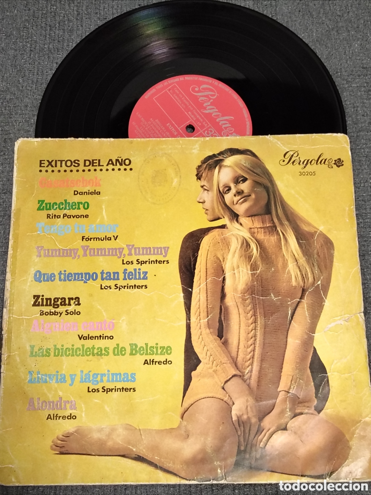 Discos de vinilo: &Eacute;xitos del A&ntilde;o&rdquo; (Sello P&eacute;rgola, referencia 30205)