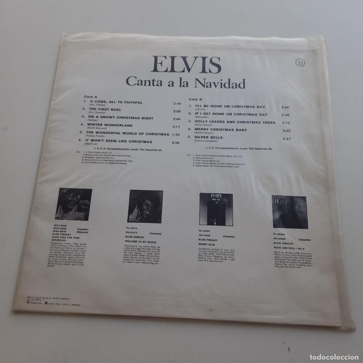 Discos de vinilo: Vinilo Elvis- Elvis Canta A La Navidad - Foto 2