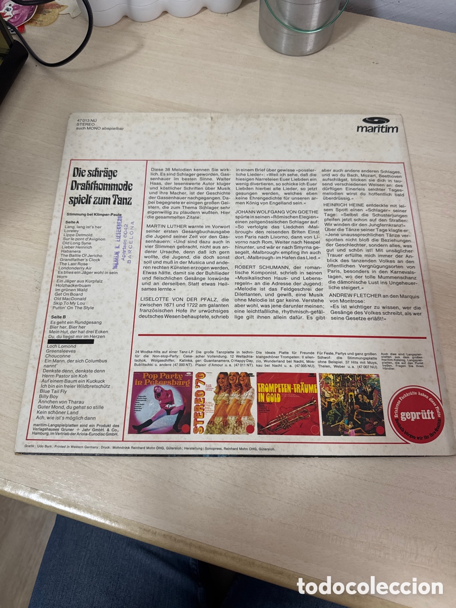 Discos de vinilo: DISCO VINILO DIE SCHRA&Auml;GE DRAHTKOMMODE - Foto 4