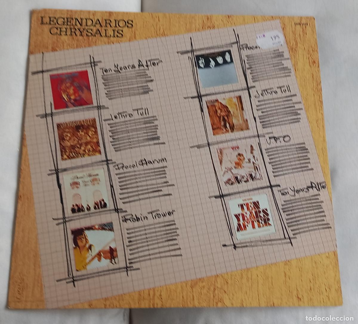 Discos de vinilo: Various &ndash; Legendarios Chrysalis. Espa&ntilde;a 1981. Chrysalis &ndash; CHR 1373. UFO JETHRO TULL PROCOL HARUM...