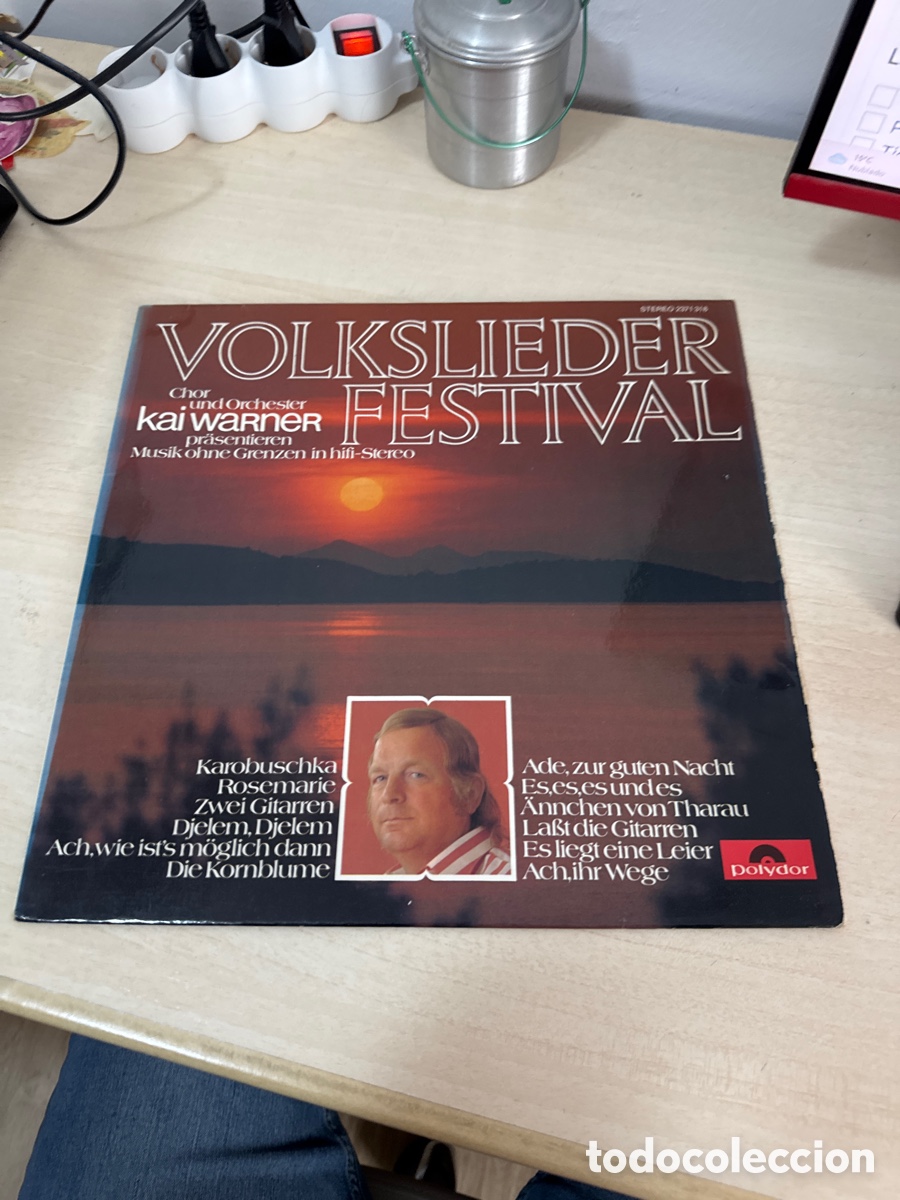 Discos de vinilo: DISCO VINILO VOLKSLIEDER FESTIVAL CHOR UND ORCHESTRA KAI WARNER
