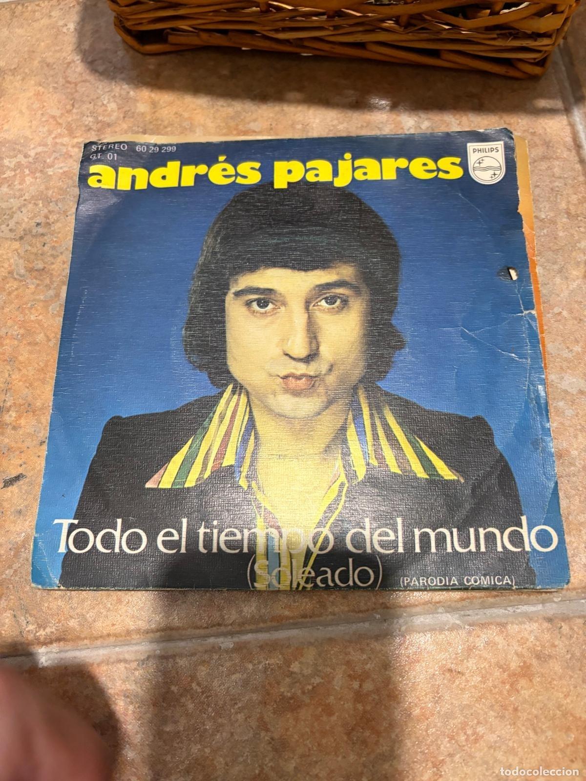 Discos de vinilo: BLAS29A Andr&eacute;s Pajares Todo el tiempo del mundo (Soleado) Philips disco vinilo single