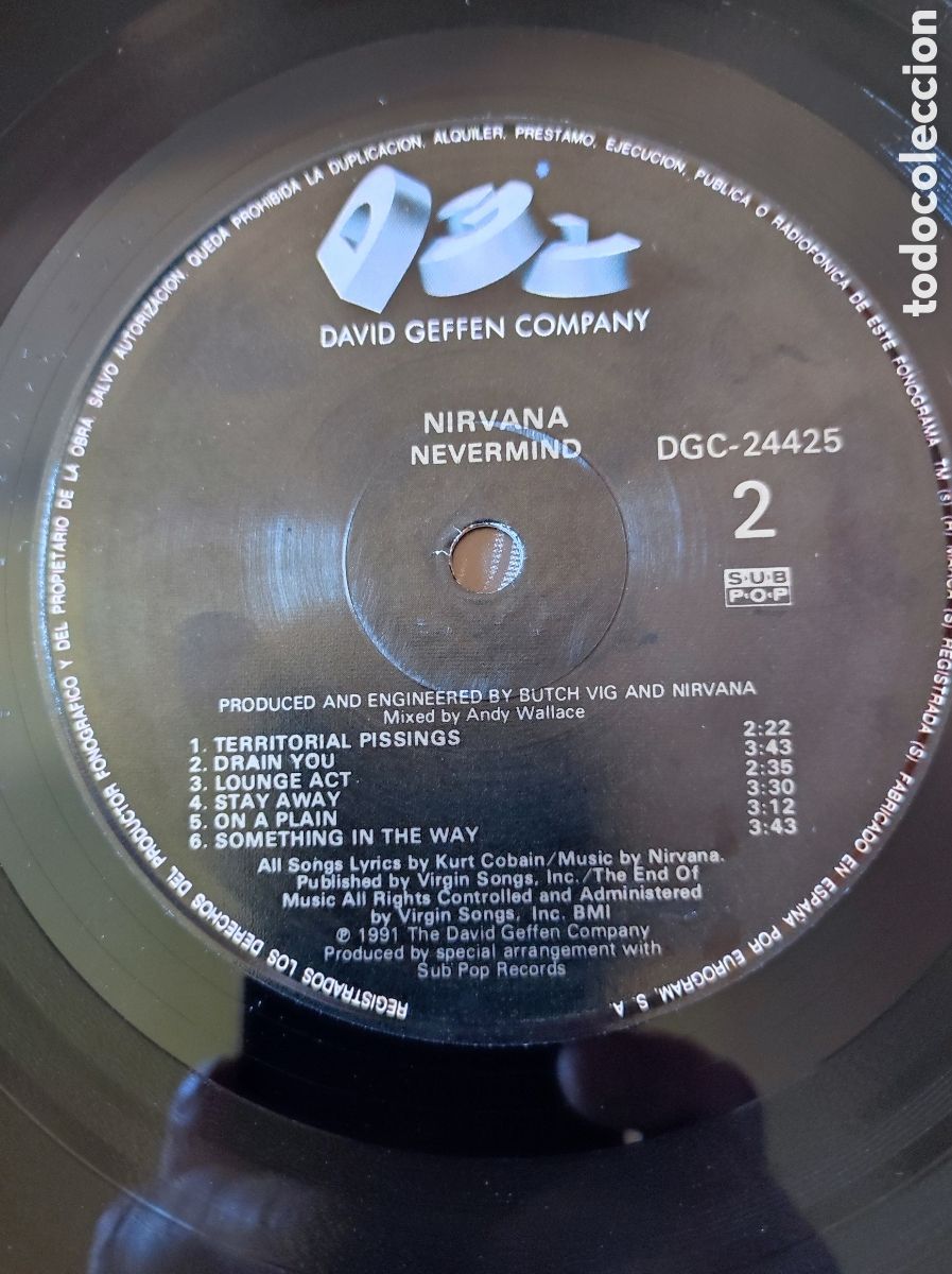 Discos de vinilo: NIRVANA - NEVERMIND (1991) - Foto 6