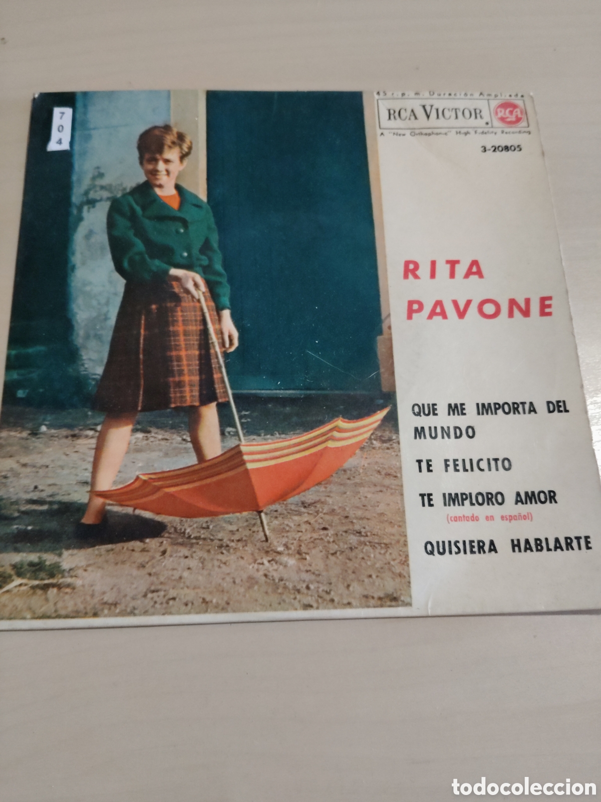 Discos de vinilo: MV704 Rita Pavone MINI VINILO