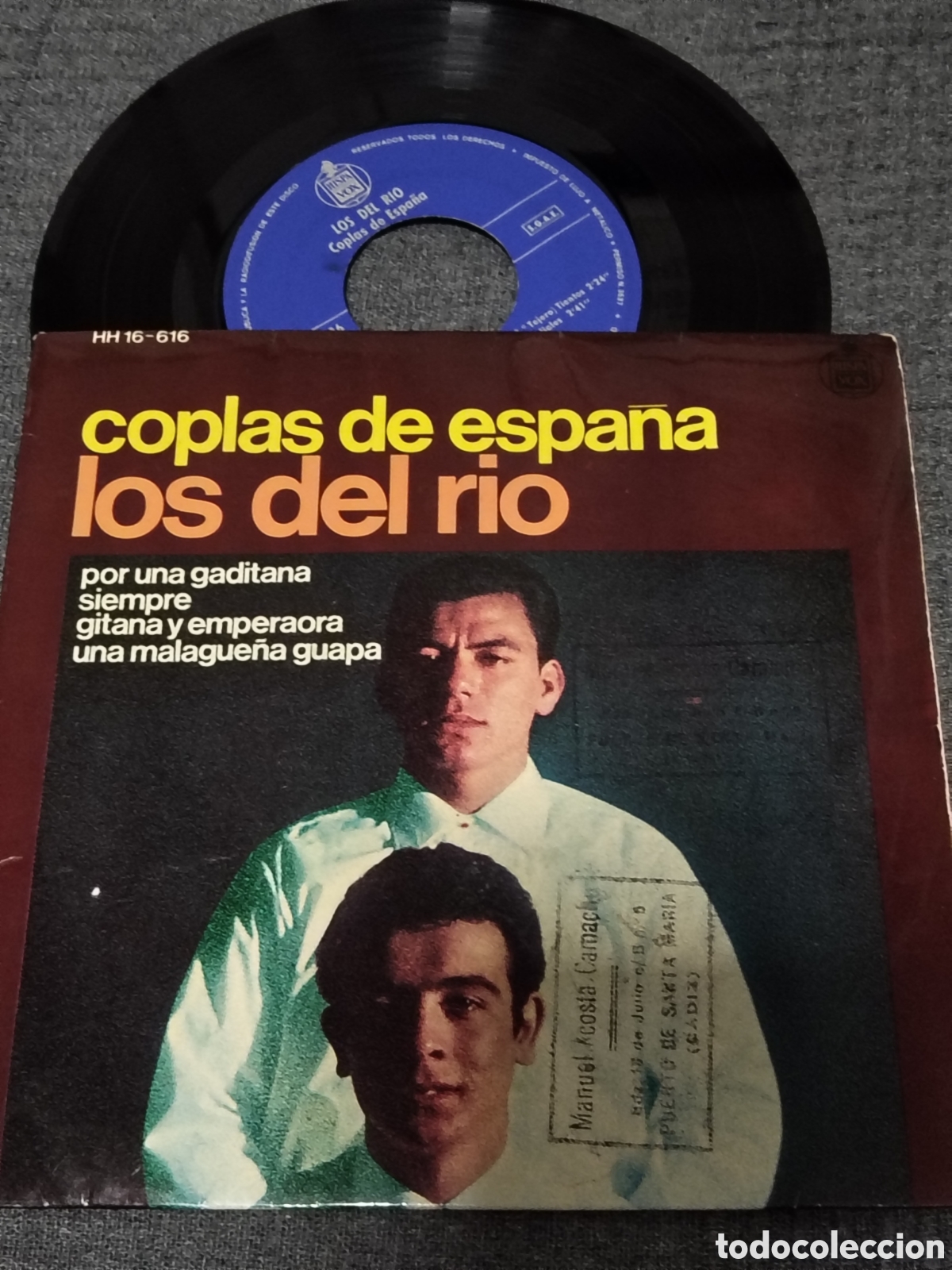 Discos de vinilo: EP de vinilo (&rdquo;Coplas de Espa&ntilde;a&rdquo; de Los del R&iacute;o, - Foto 1