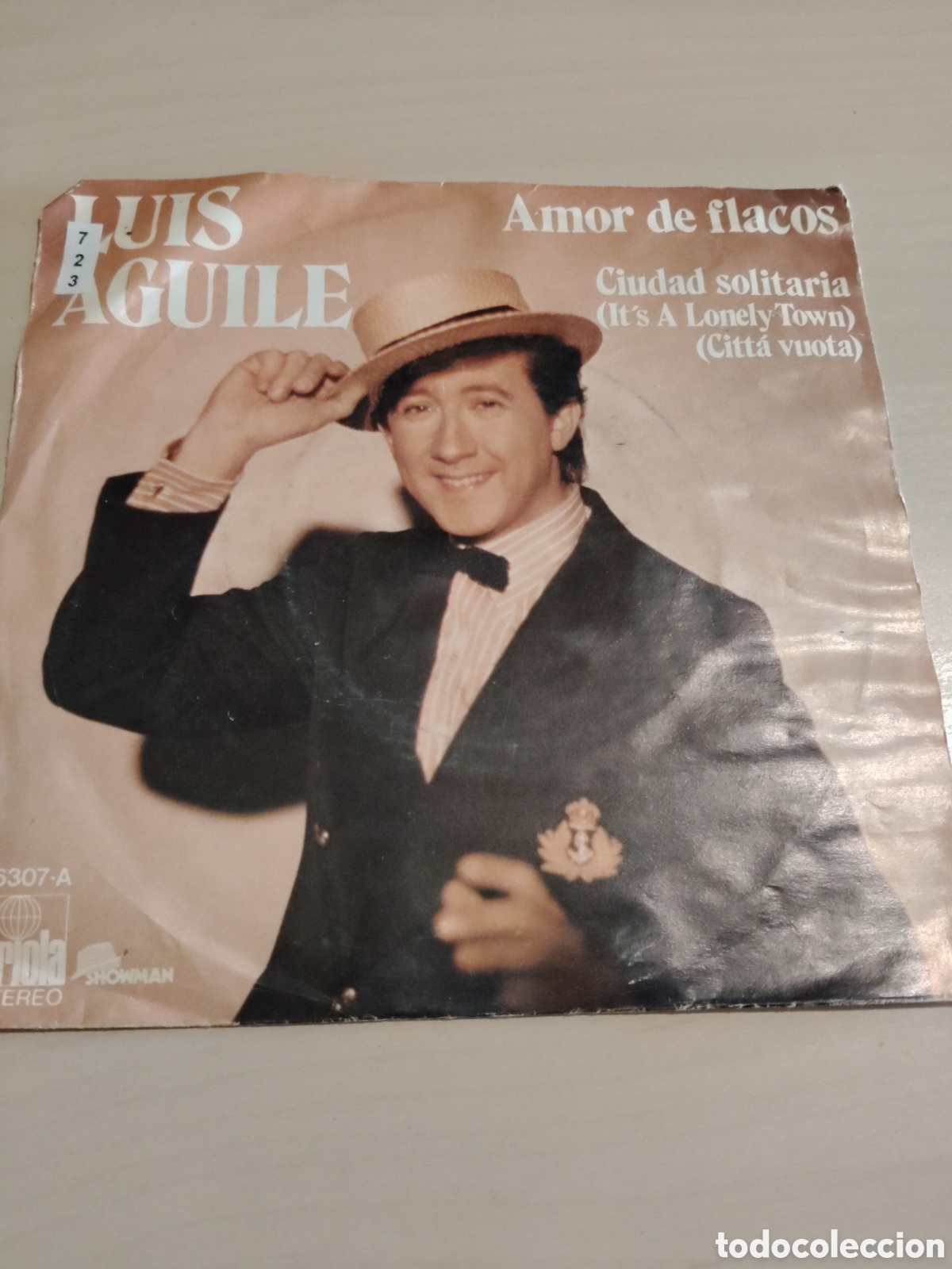 Discos de vinilo: MV723 Luis Aguil&eacute; amor de flacos MINI VINILO