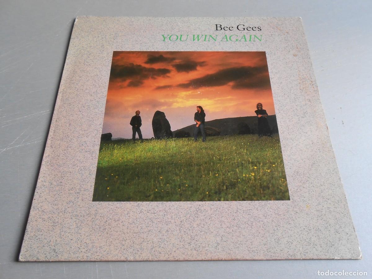 Discos de vinilo: BEE GEES - YOU WIN AGAIN - LP, YOU WIN AGAIN (EXT. VERSION) + 2, A&Ntilde;O 1987, WB RECORDS 920.790-0