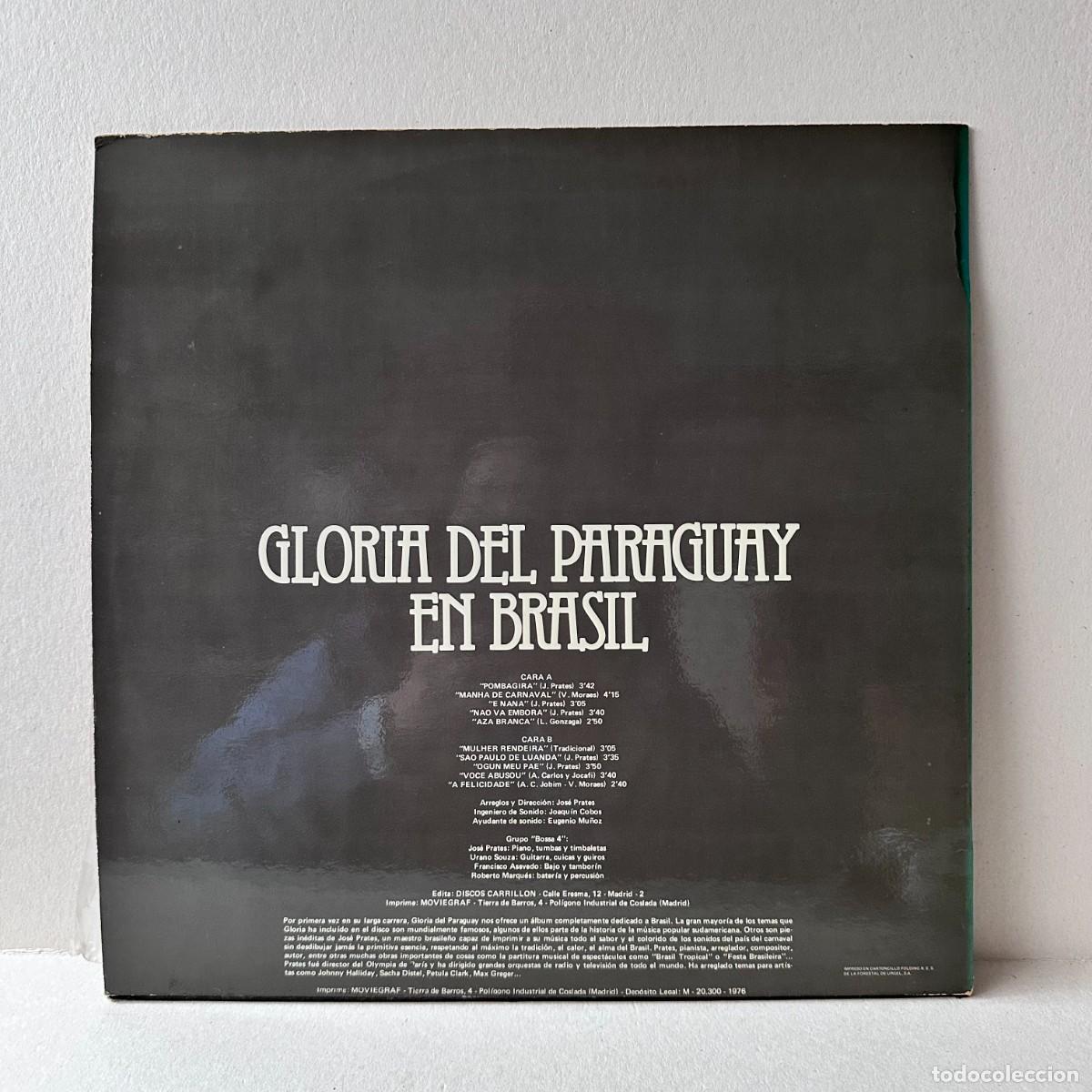 Discos de vinilo: Gloria Del Paraguay - En Brasil (LP) - Foto 3