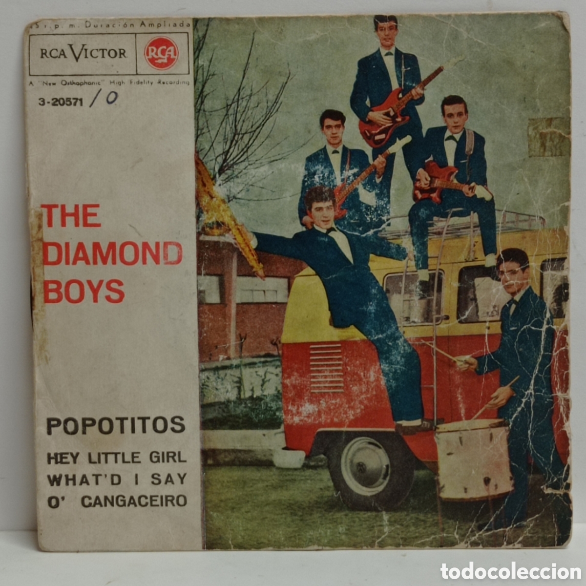 Discos de vinilo: THE DIAMOND BOYS, POPOTITOS +3 (RCA 1963) UNICO DISCO, ALBERT HAMMOND