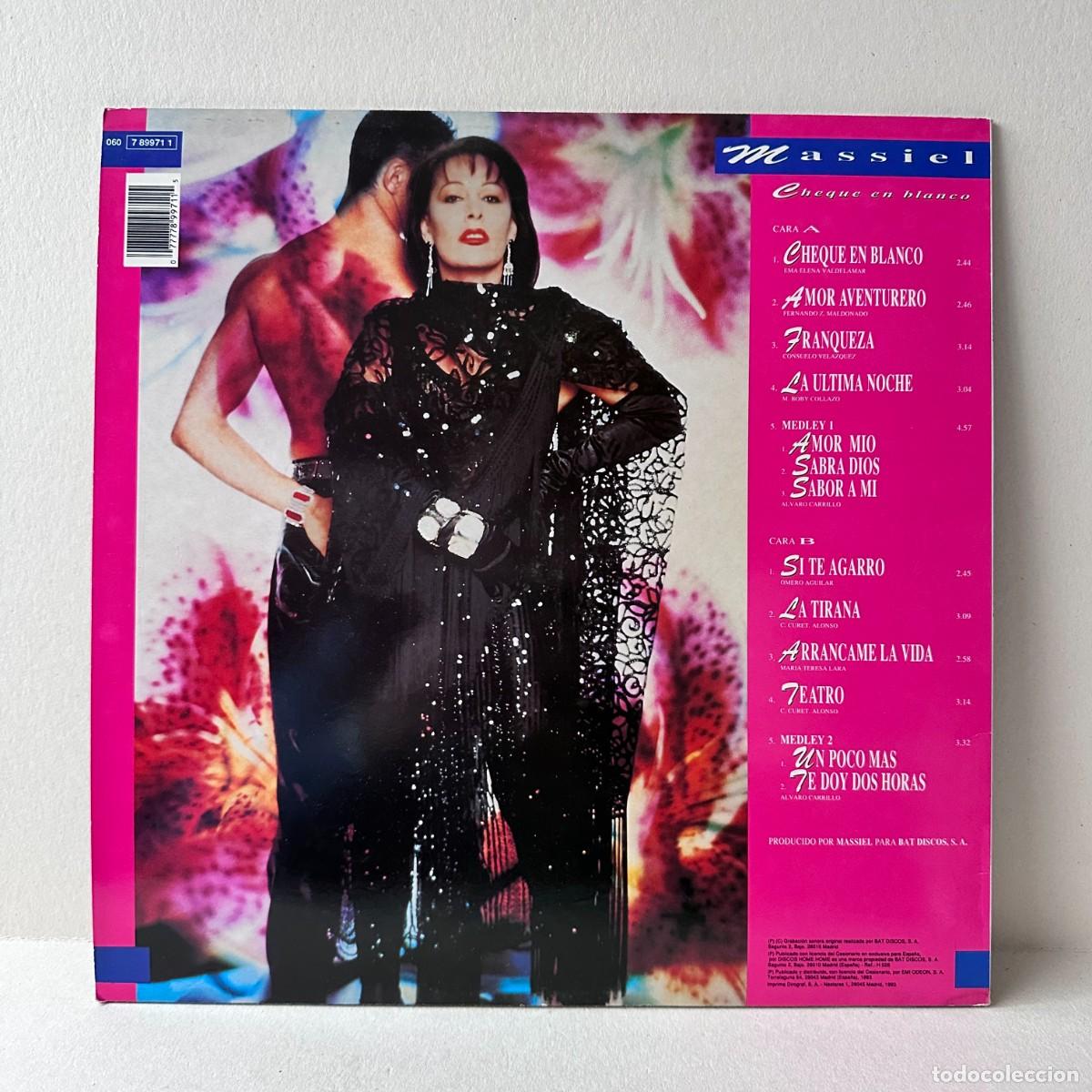 Discos de vinilo: Massiel - Cheque En Blanco (LP) - Foto 3