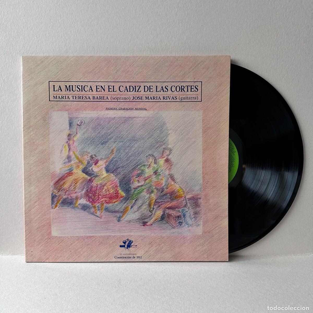 Discos de vinilo: Mar&iacute;a Teresa Barea, Jos&eacute; Mar&iacute;a Rivas - La M&uacute;sica En El C&aacute;diz De Las Cortes (LP)