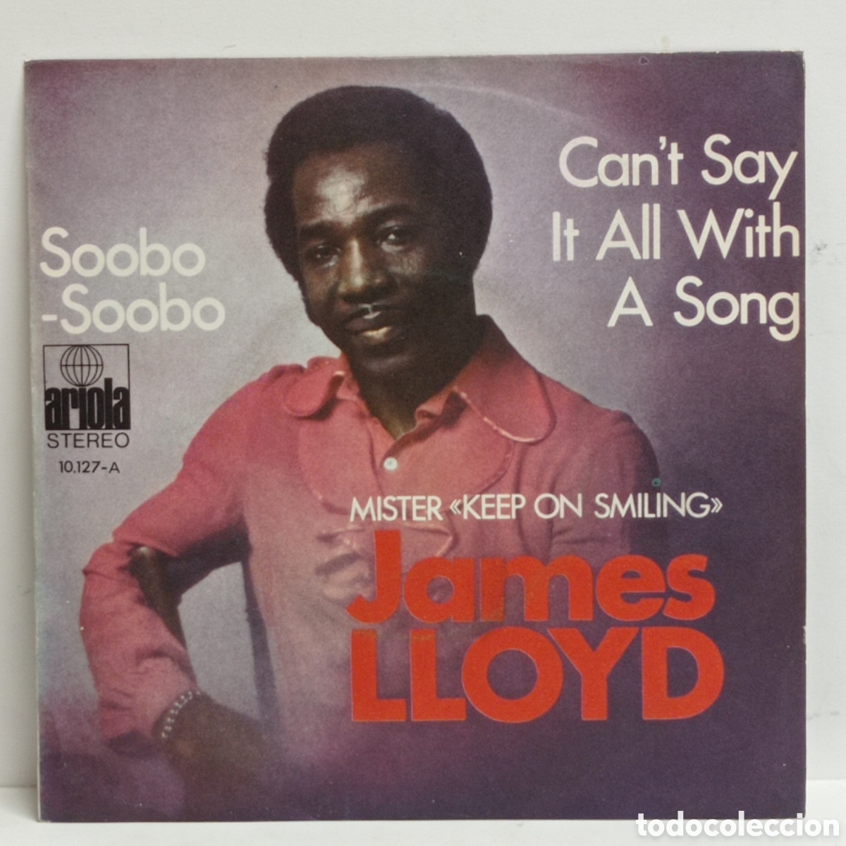 Discos de vinilo: JAMES LLOYD, SOOBO SOOBO (ARIOLA 1971) -SINGLE-