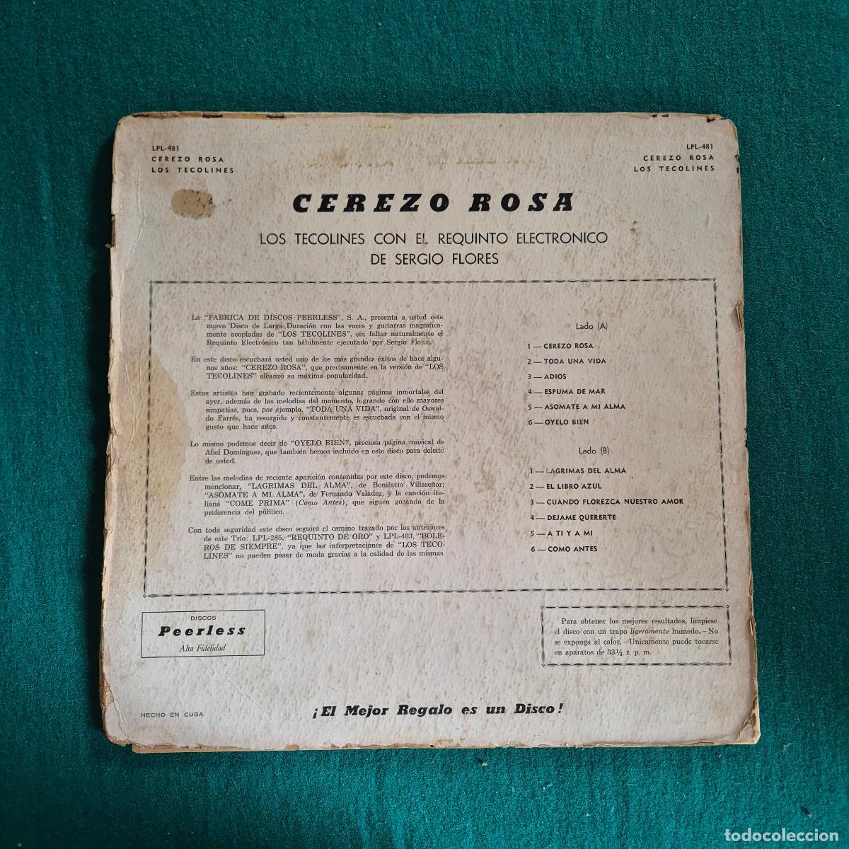 Discos de vinilo: Los Tecolines &ndash; Cerezo Rosa - Foto 2
