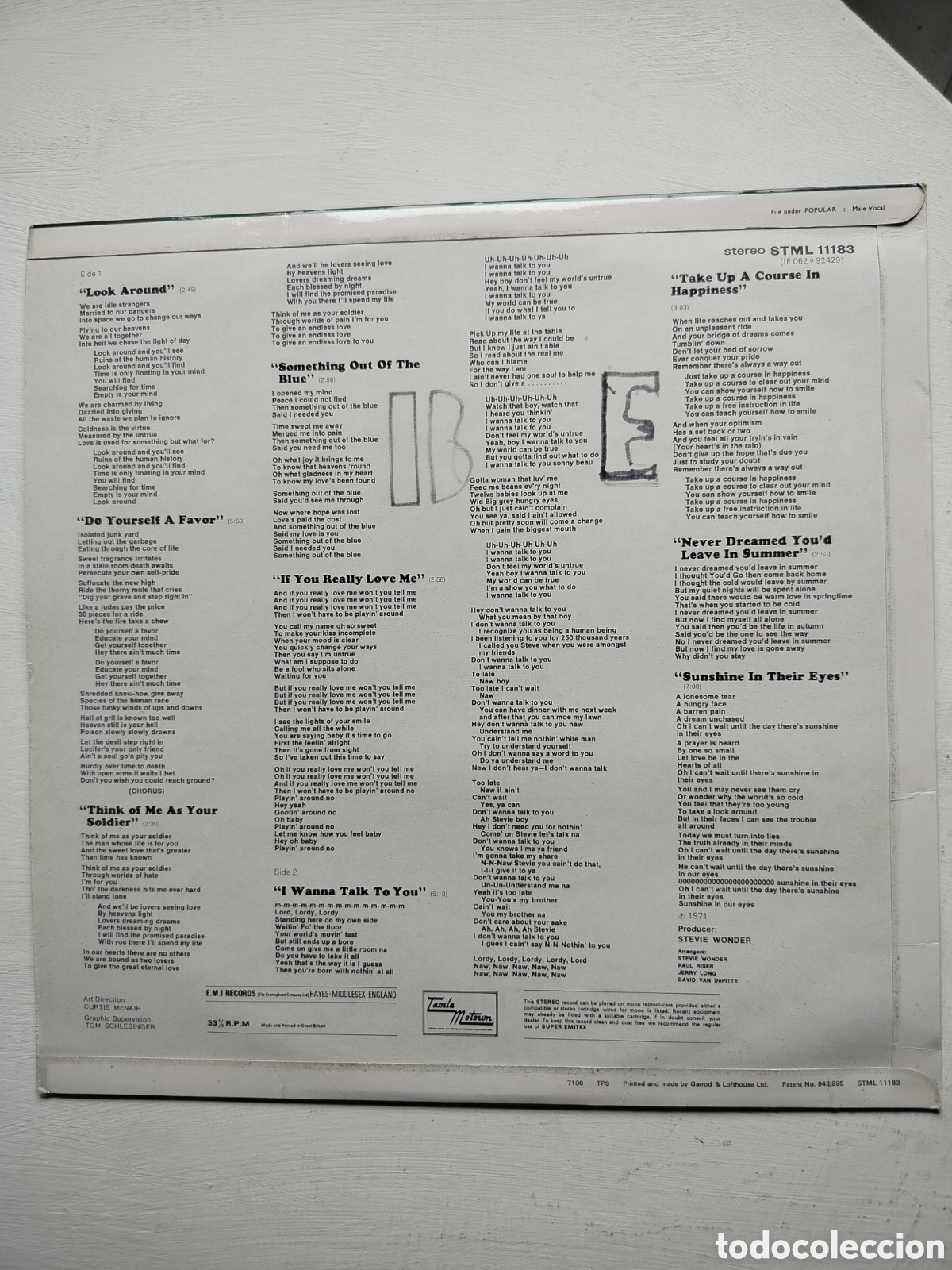 Discos de vinilo: Stevie Wonder LP 1971 - Foto 2