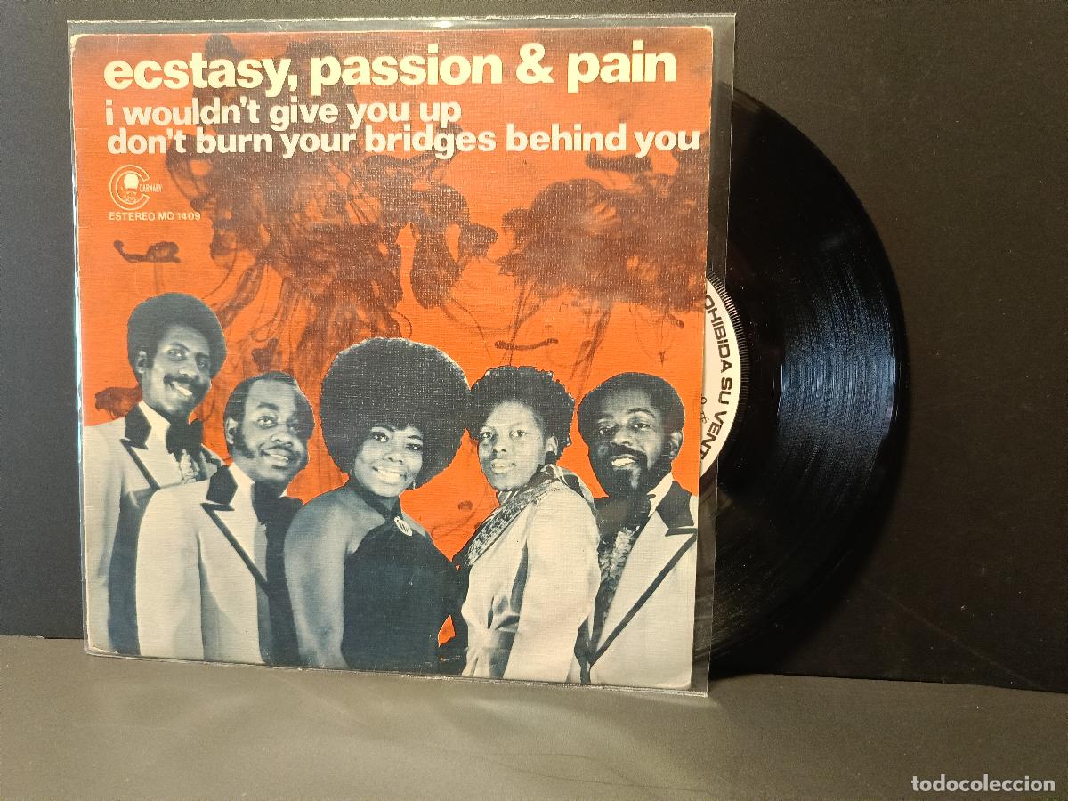 Discos de vinilo: ECSTASY, PASSION & PAIN I WOULDN'T GIVE YOU UP SINGLE ESPA&Ntilde;A 1974 PDELUXE