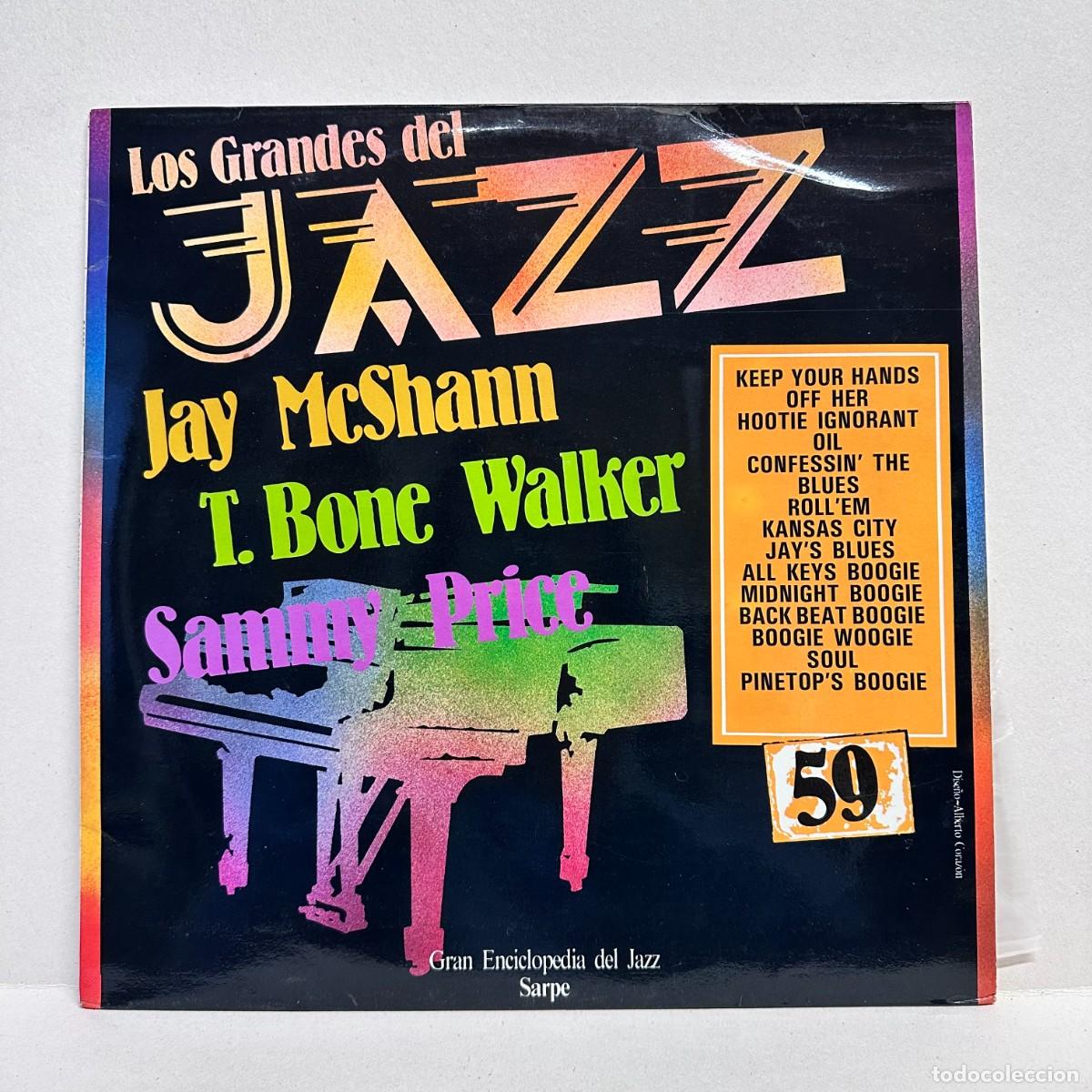 Discos de vinilo: Jay McShann, T-Bone Walker, Sammy Price - Los Grandes Del Jazz 59 (LP)