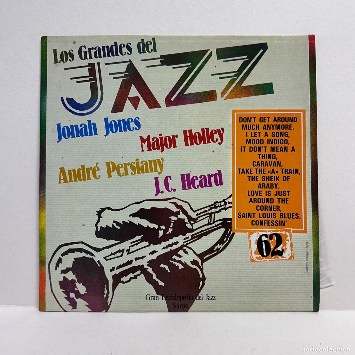 Discos de vinilo: Jonah Jones, Andr&eacute; Persiany, Major Holley, J.C. Heard - Los Grandes Del Jazz 62 (LP)