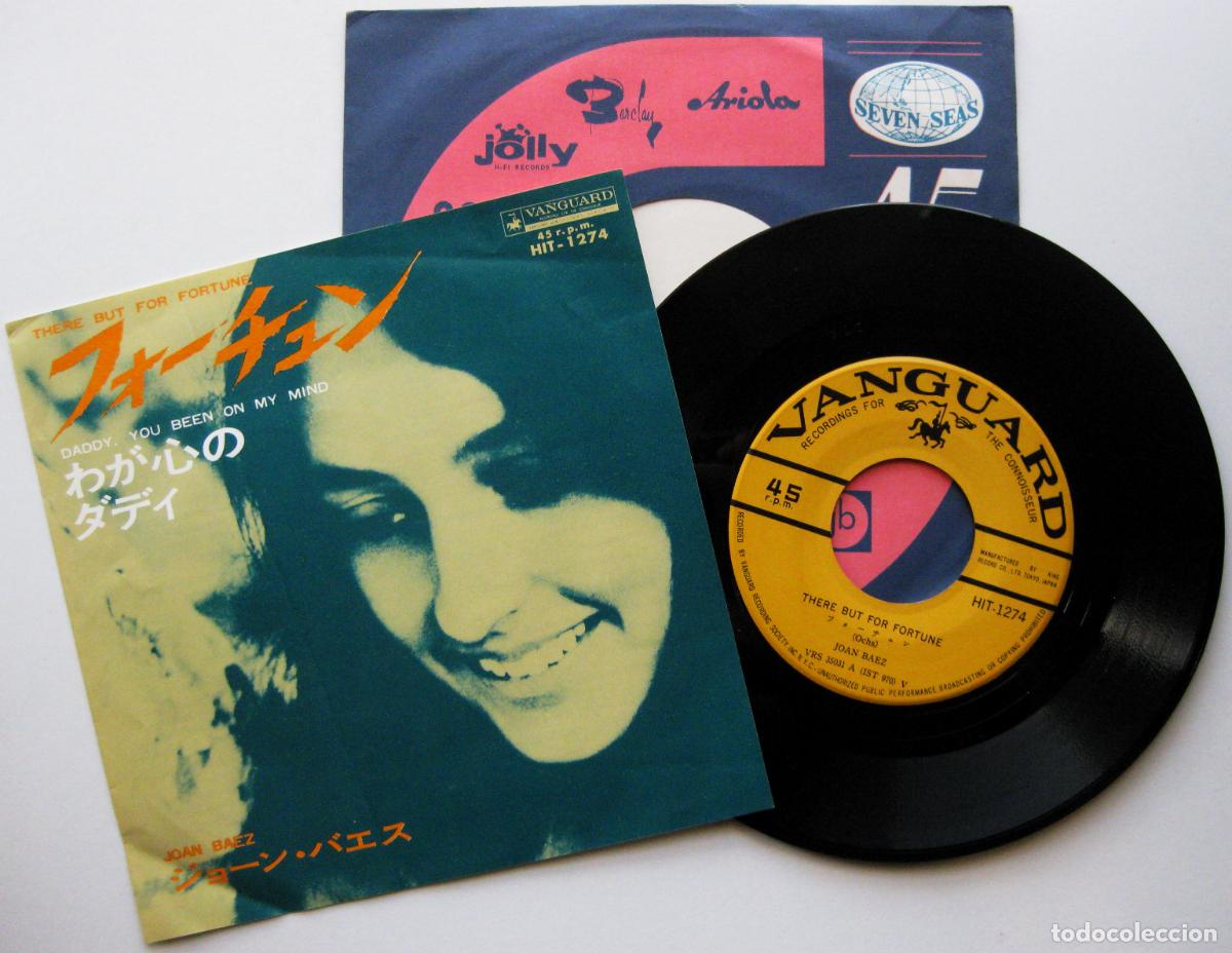 Discos de vinilo: Joan Baez - There But For Fortune - Single Vanguard 1965 Japan Japon (Edici&oacute;n Japonesa) BPY