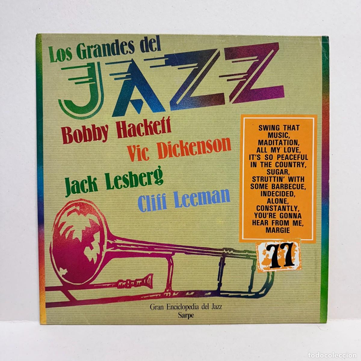 Discos de vinilo: Bobby Hackett, Vic Dickenson, Jack Lesberg, Cliff Leeman - Los Grandes Del Jazz 77 (LP)