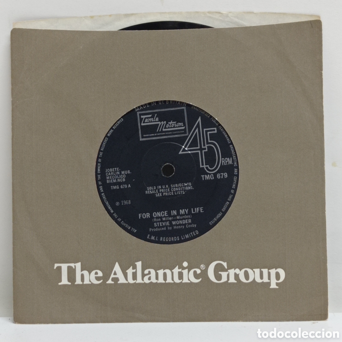 Discos de vinilo: STEVIE WONDER, FOR ONCE IN MY LIFE (T.MOTOWN 1968 UK)