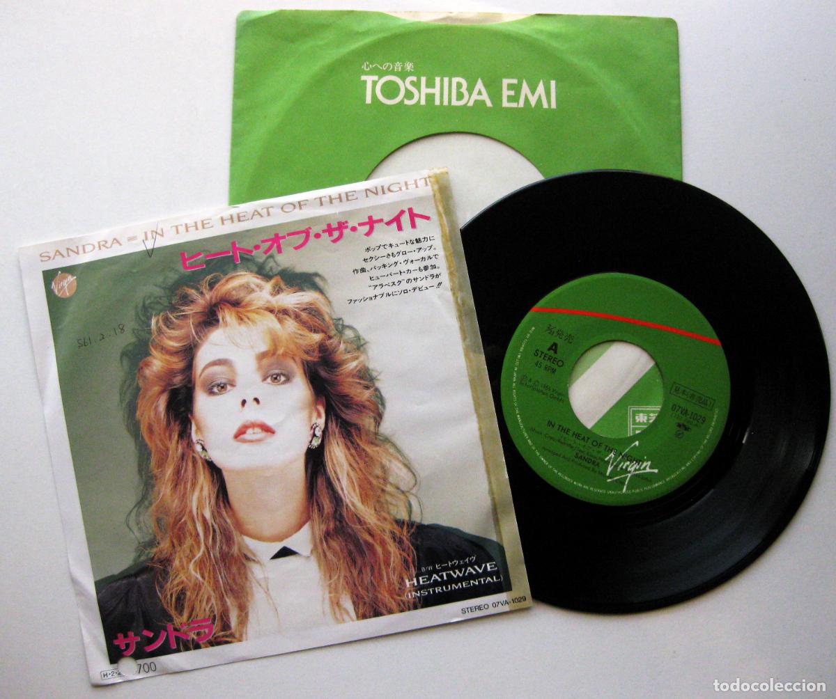 Discos de vinilo: Sandra - In The Heat Of The Night - Single Virgin 1986 PROMO Japan Japon (Edici&oacute;n Japonesa) BPY