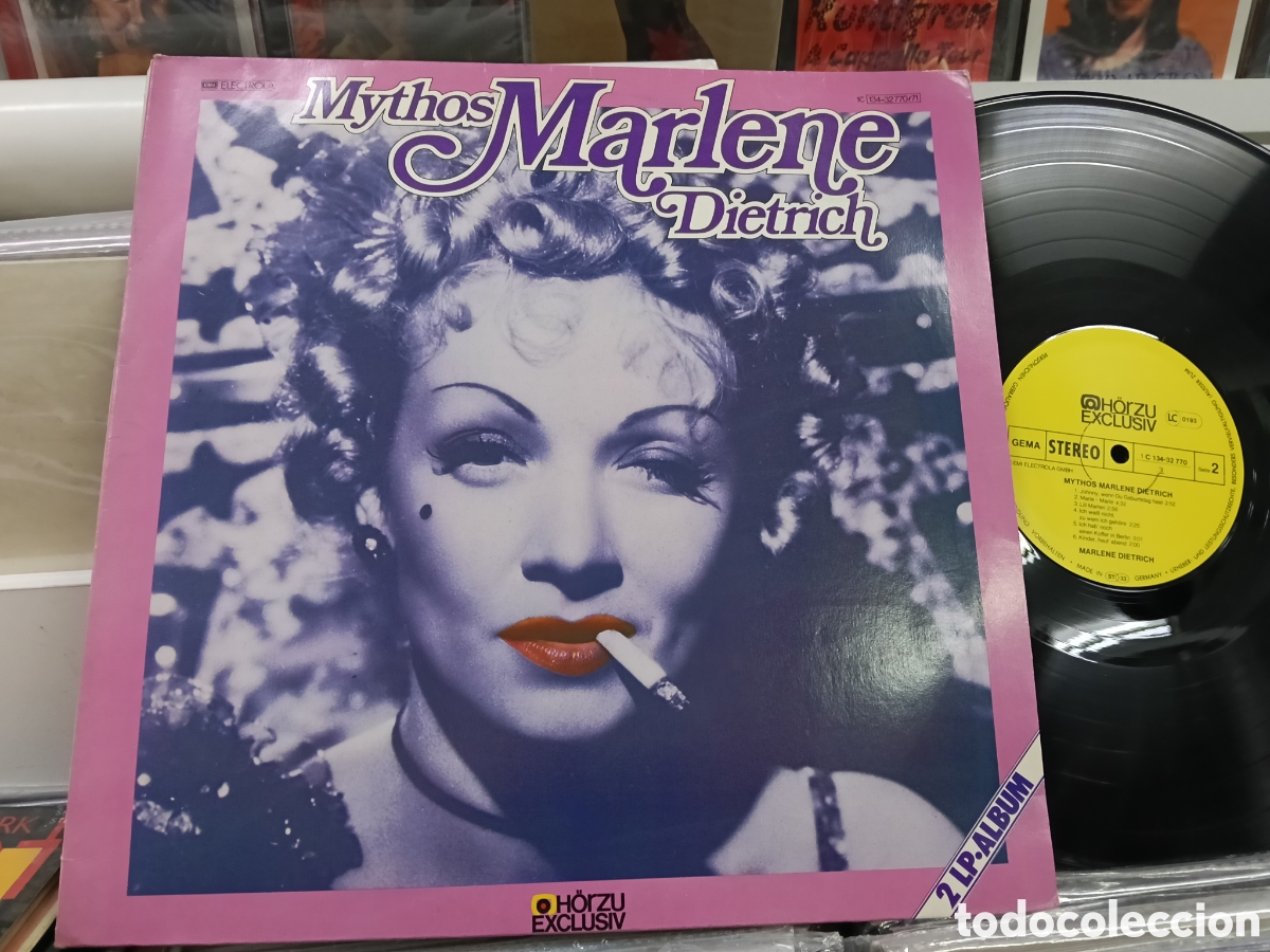 Dischi in vinile: Mythos marlene dietrich doble LP carpeta doble alemania