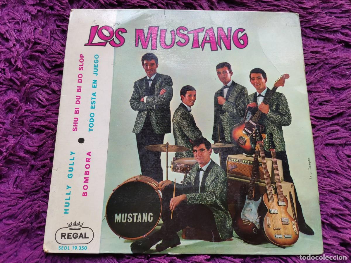Discos de vinilo: Los Mustang &ndash; Hully Gully Vinilo 7&rdquo; EP 1963 Spain SEDL-19.350
