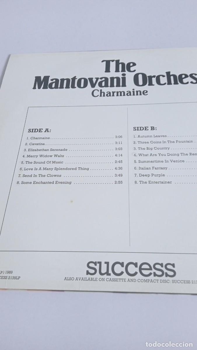 Discos de vinilo: MANTOVANI ORCHESTRA Charmaine - Foto 2