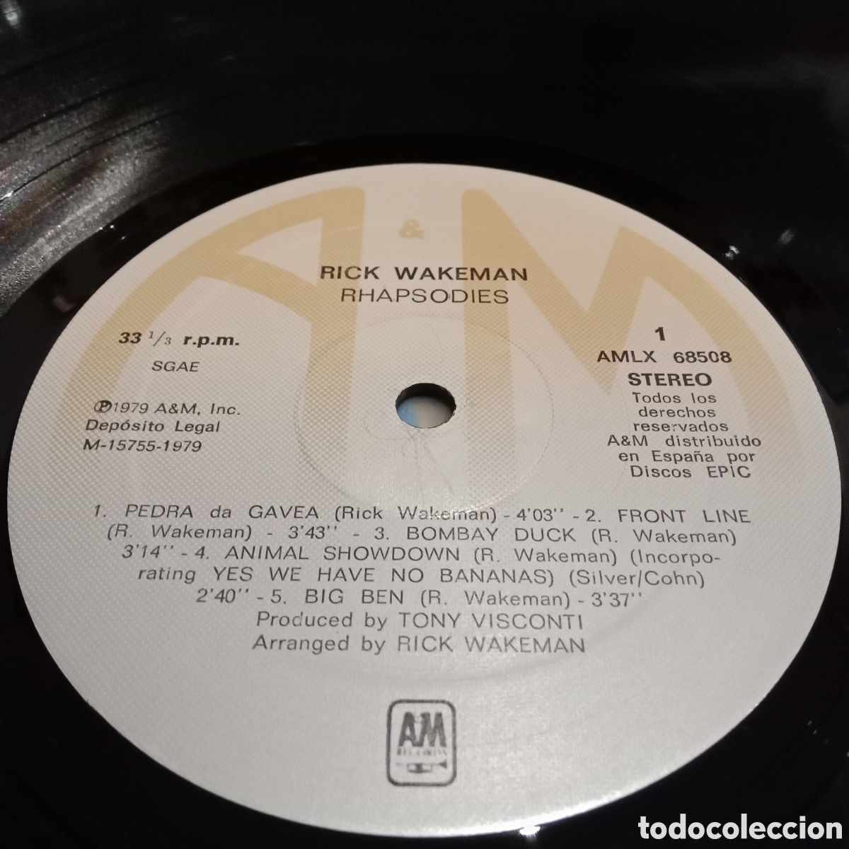 Discos de vinilo: RICK WAKEMAN - RHAPSODIES - LP DOBLE GATEFOLD - Foto 6