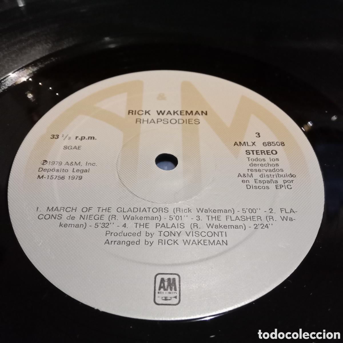 Discos de vinilo: RICK WAKEMAN - RHAPSODIES - LP DOBLE GATEFOLD - Foto 8