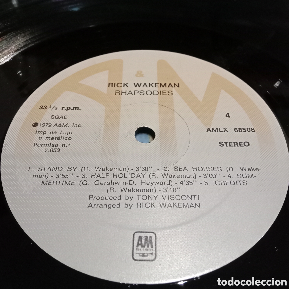Discos de vinilo: RICK WAKEMAN - RHAPSODIES - LP DOBLE GATEFOLD - Foto 9