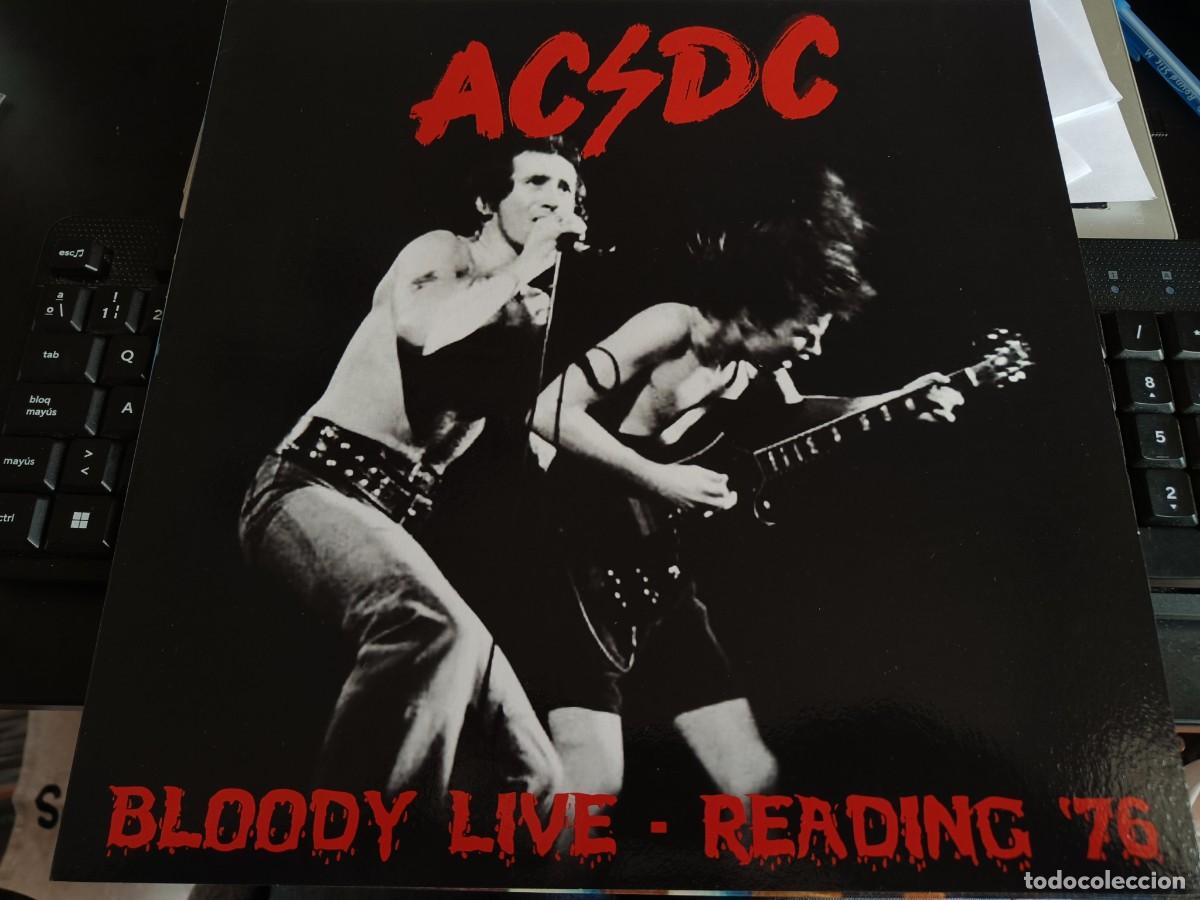 Discos de vinilo: AC/DC &ndash; Bloody Live - Reading '76. .MINT / NEAR MINT. 8 FOTOS.AMARILLO.