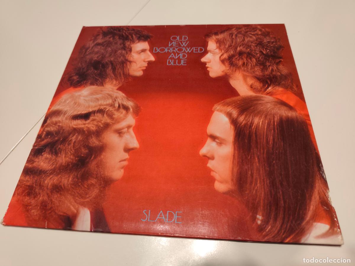 Discos de vinilo: Slade &lrm;&ndash; Old New Borrowed And Blue- (1974) LP disco vinilo