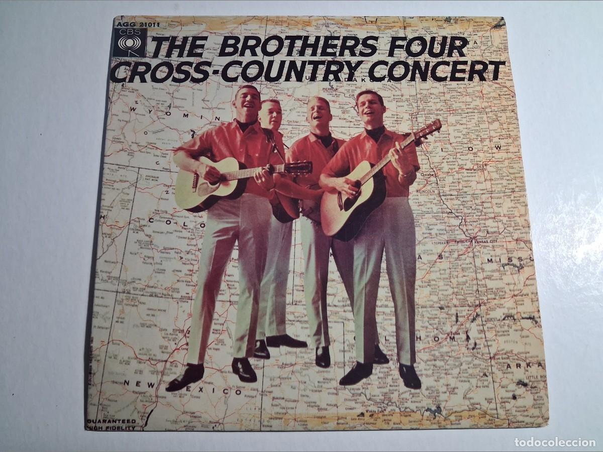 Discos de vinilo: single the brothers four. cross-country concert. cbs 1963 USA. 4 temas. nunca en tc (buen estado)